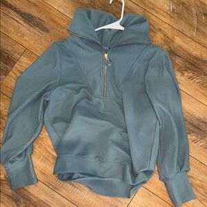 Blue Half-Zip Pullover Size Small